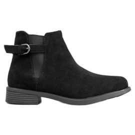 Ideal Shoes Ruskind støvletter sort