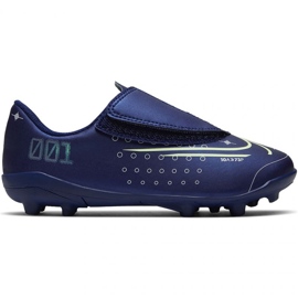 Nike Mercurial Vapor 13 Club Mds Mg PS (V) Jr CJ1149 401 fodboldsko blå marine blå