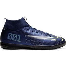 Nike Mercurial Superfly 7 Academy Mds Ic Jr BQ5529 401 fodboldsko marine blå blå