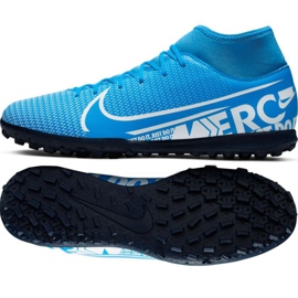 Nike Mercurial Superfly 7 Club M Tf AT7980 414 fodboldsko flerfarvet blå