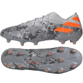 Adidas Nemeziz 19.1 Fg M EF8281 fodboldstøvler rød grå