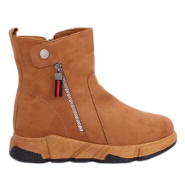 Støvler i en sporty kamel -stil SJ1938 Camel brun