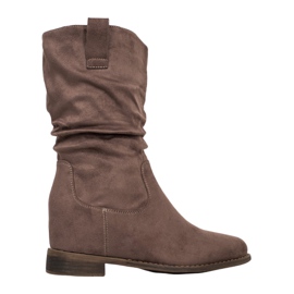 Super Mode Klassiske cowboystøvler khaki grøn