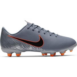 Nike Mercurial Vapor 12 Academy Mg Jr AH7347 408 fodboldsko flerfarvet grå