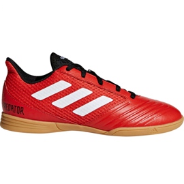 Adidas Predator Tango 18.4 Sala Jr DB2343 fodboldstøvler rød rød