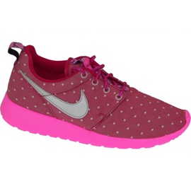 Nike Rosherun Print Gs W 677784-606 sko lyserød