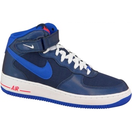 Nike Air Force 1 Mid Gs W 314195-412 sko marine blå