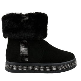 Sort isolerede ruskind eskimo støvler K-356
