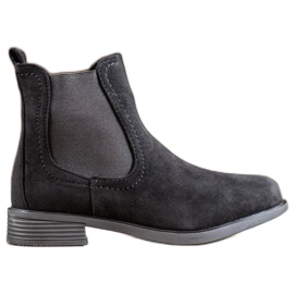 Ideal Shoes Casual Chelsea støvler sort