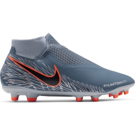 Nike Phantom Vsn Academy Df FG / MG M AO3258 408 fodboldsko flerfarvet grå