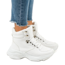 Hvide kvinders isolerede sneakers C-3132
