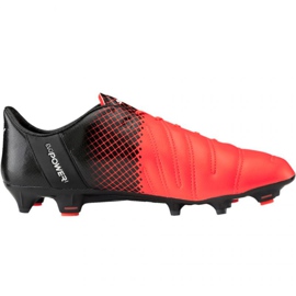 Fodboldstøvler Puma evoPOWER 1.3 Lth Fg M 103850 01 flerfarvet orange