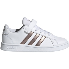 Sko adidas Grand Court C Jr EF0107 hvid