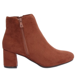 Brune højhælede støvler K1825116 Cuero