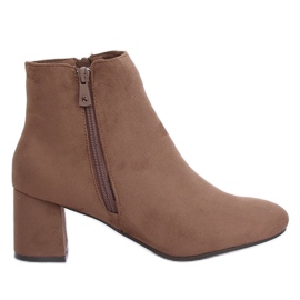 Beige højhælede støvler K1825116 Taupe