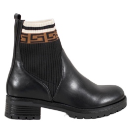 Gogo Eco-læder slip-on støvler sort