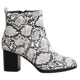 Weide Snake Print støvler flerfarvet