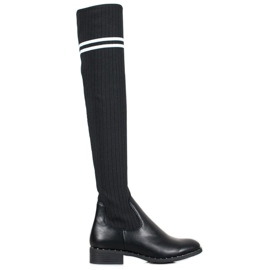Bestelle Moderigtige slip-on støvler sort
