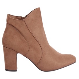 Beige højhælede støvler K1809810 Taupe