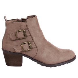 Beige højhælede støvler K1809305 Taupe