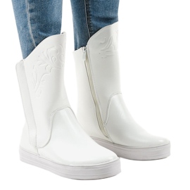 Hvide sneakers isolerede støvler HX5187-5