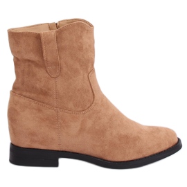 Støvler på en skjult kile beige G-7605 Khaki