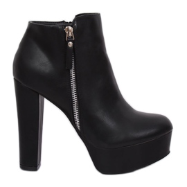 Sorte platformstøvler KK28P Black Ii Genre
