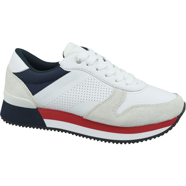 Tommy Hilfiger Active City Sneaker W FW0FW04304 020 sko hvid rød marine blå