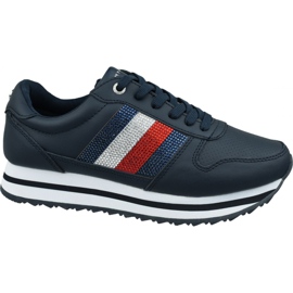 Sko Tommy Hilfiger Tommy Retro Crystal Sneaker W FW0FW04683 Cki marine blå