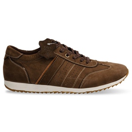 Sko, sneakers. Læder NAT. N45 Brun