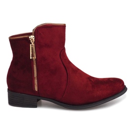 Ruskind støvletter Jodhpur 8H8586 Bordo rød