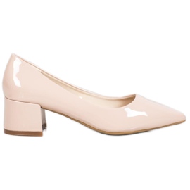 VINCEZA lakerede pumper beige