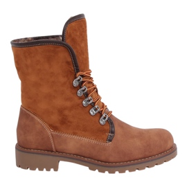 Tømmerstøvler med kamelpels 331H-PA Camel brun