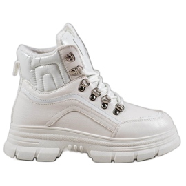 SHELOVET Varme sneakers hvid