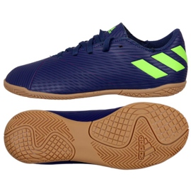 Adidas Nemeziz Messi 19.4 I Jr EF1817 fodboldstøvler flerfarvet marine blå