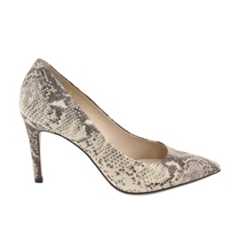 Dyrepumper på en nål Anis 4716 python beige