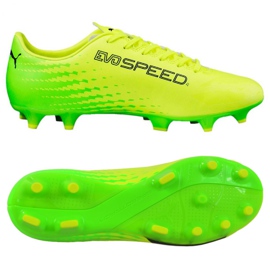 Fodboldstøvler Puma Evo Speed ​​17.4 Fg M 104017 01 flerfarvet gul