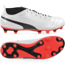 Fodboldstøvler Puma One 17.4 Fg M 104075 01 flerfarvet hvid