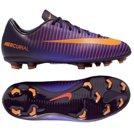 Nike Mercurial Vapor Xi Fg Jr 831945-585 fodboldsko violet violet