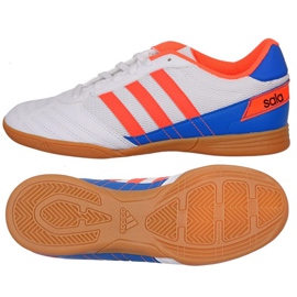 Adidas Super Sala J In Jr FV2633 fodboldstøvler flerfarvet hvid