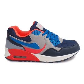 Sneakers B308A-1 Grå marine blå flerfarvet