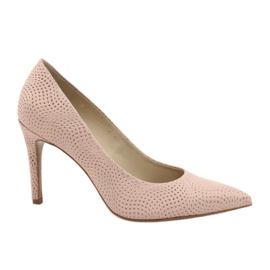 Anis Women's Leather Pumps 4716 Pink lyserød