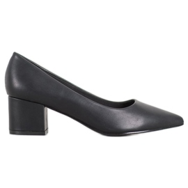 Ideal Shoes Stilfulde sorte pumper