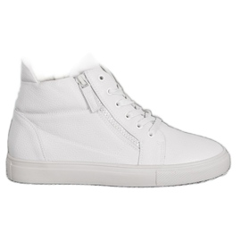 Sergio Leone Hvide sneakers på platformen