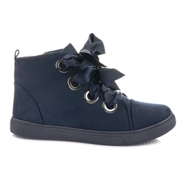 Ruskindstøvler Buer TL0147 Navy Blue sort