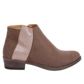Beige Chelsea støvler til kvinder 88861 Khaki