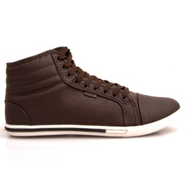 Moderigtige høje sneakers 012M brun