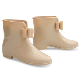 Wellington støvler med sløjfe 502A Beige