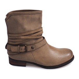 Openwork Cowboy Støvler 6153 Khaki