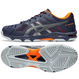 Asics Gel Beyond 5 M B601N 402 volleyballsko flerfarvet marineblå